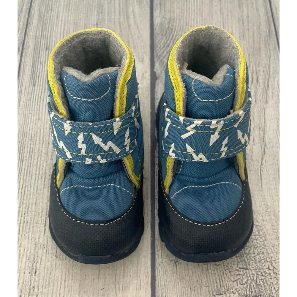 Blue See Kai Run Little Boy Toddler Boots Shoes, Size 5